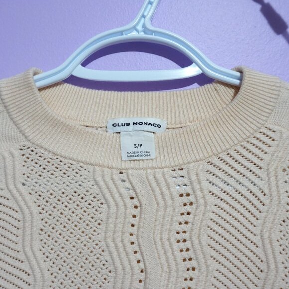 cream salmon sweater / club monaco - Picture 3 of 6